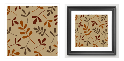 assorted fall leaf print